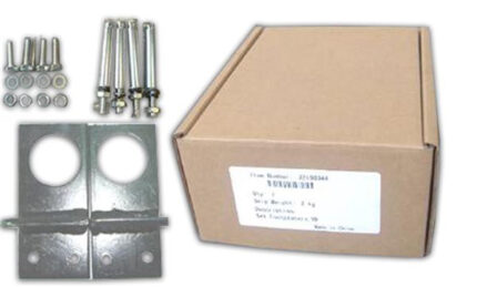Set voetplaten VE RVS