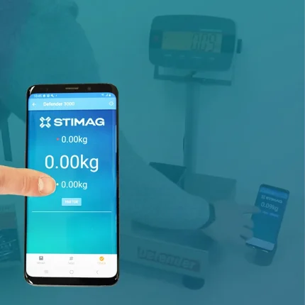 Bluetooth® smartphone app voor wegen en registreren